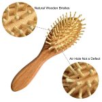 Molylove 3 Piece Baby Hair Brush and Comb Set for Newborn Toddlers Natural Wooden Hairbrush with Soft Goat Bristles for Cradle Cap - Perfect Scalp Grooming Product for Infant, Toddler, Kids, Baby - Image 6